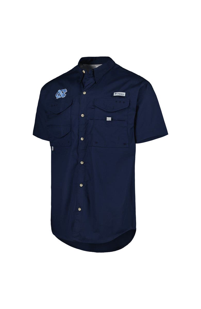 Columbia Men's Columbia Navy North Carolina Tar Heels Bonehead Button-Up Shirt, Alternate, color, Navy