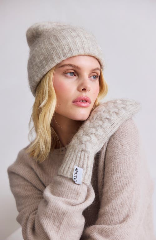 Arctic Fox & Co. Arctic Fox & Co The Mohair & Merino Wool Blend Mittens In Neutral