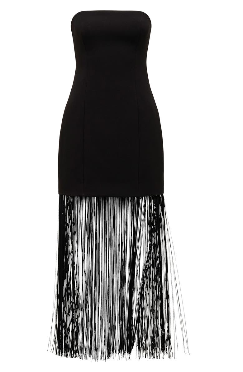 Ever New Brodie Strapless Fringe Dress, Alternate, color,