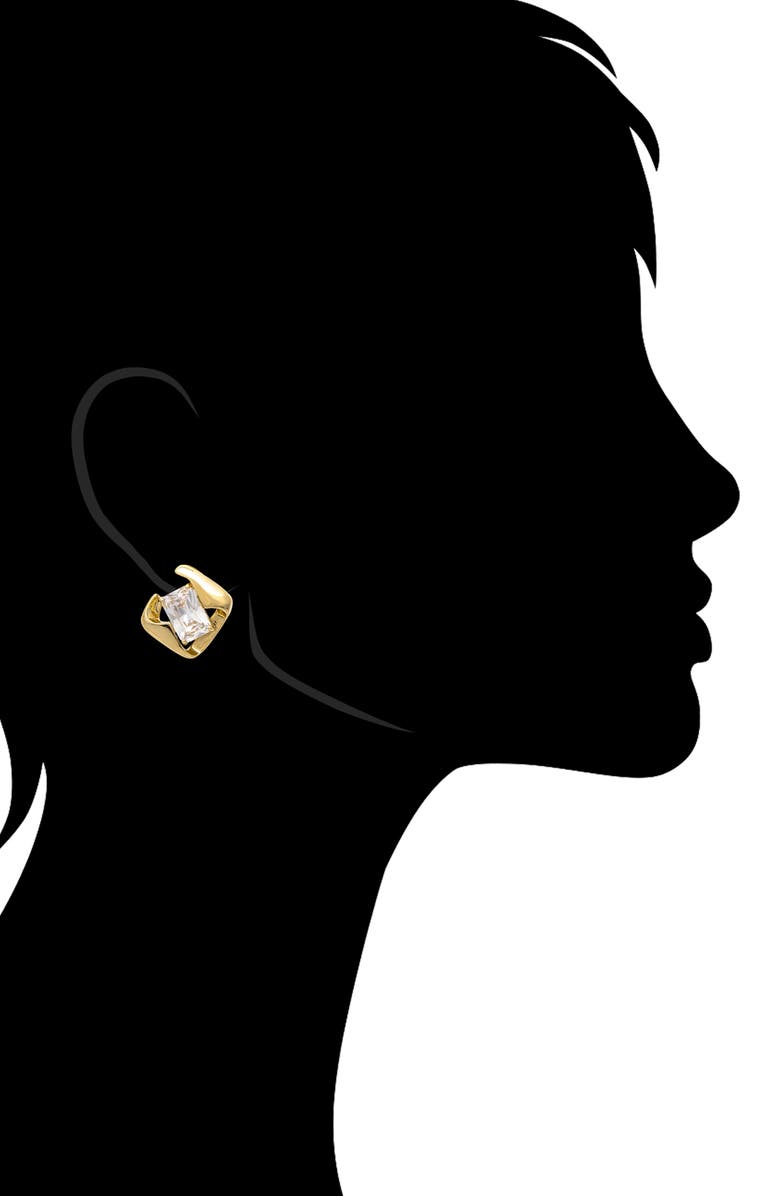 RIVKA FRIEDMAN Baguette Stud Earrings, Alternate, color, Cubic Zirconia