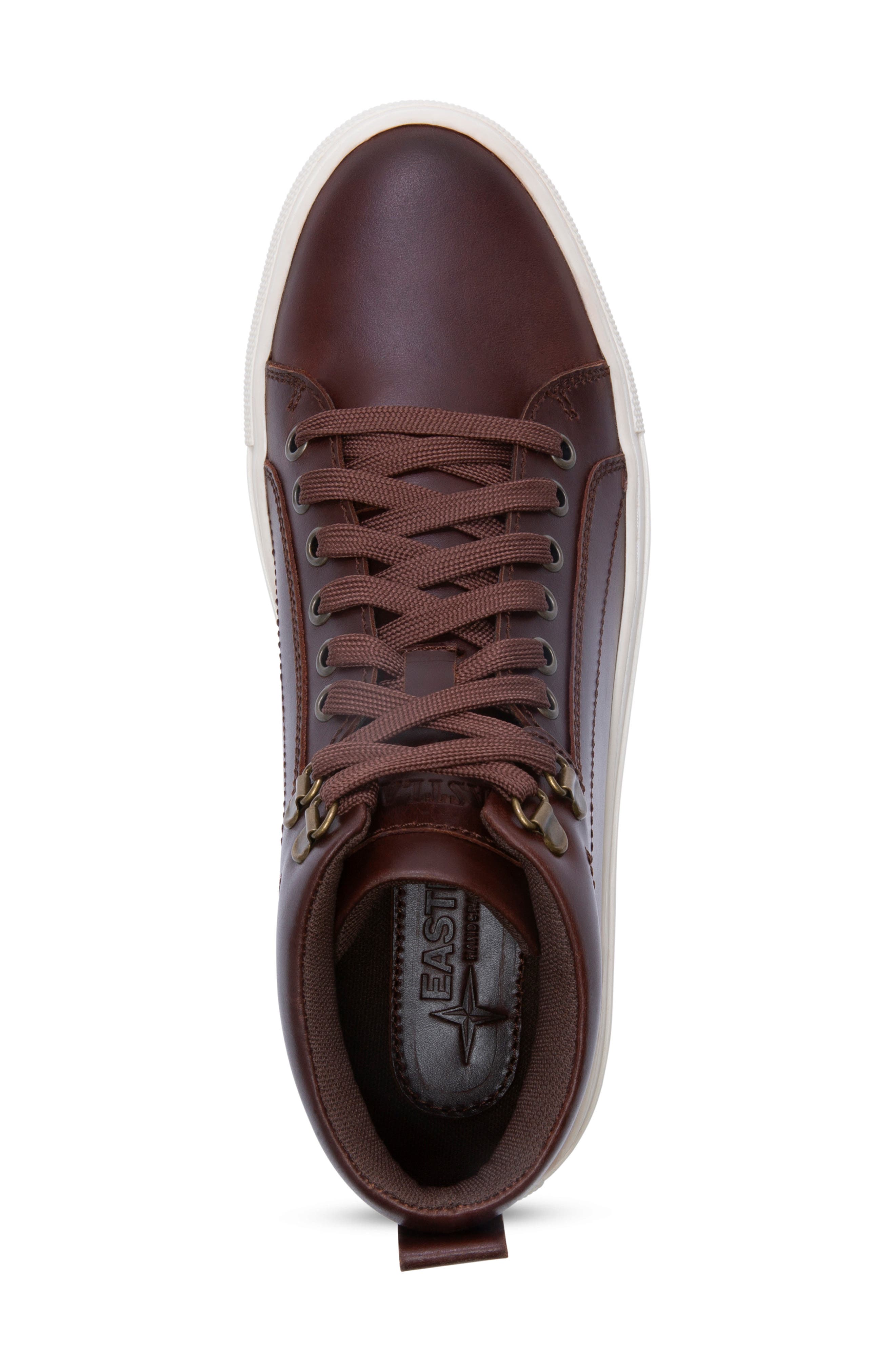 Wellington High Top Sneaker, Alternate, color, BROWN