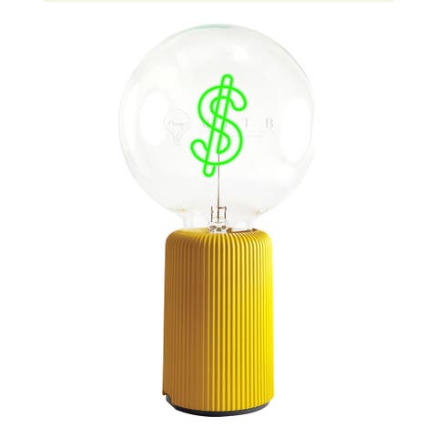 Dollar Sign Portable Table Lamp