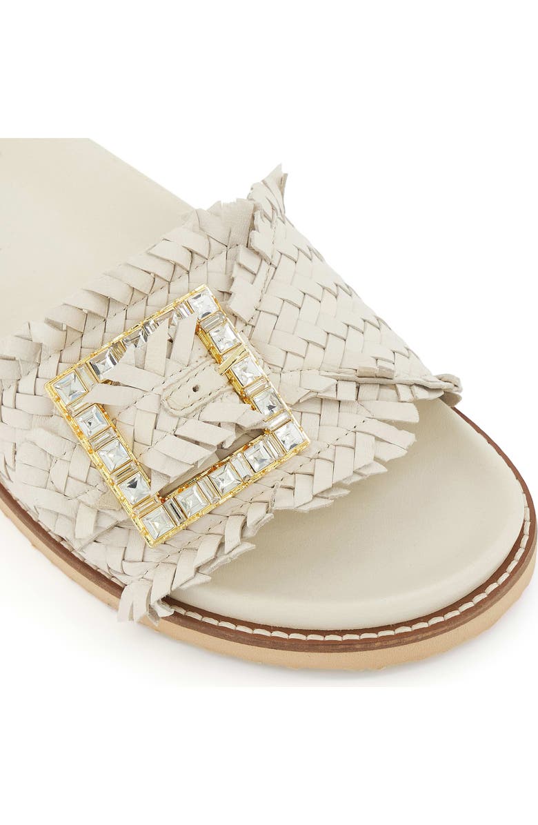 Dune London Leilah Slide Sandal, Alternate, color, Ecru