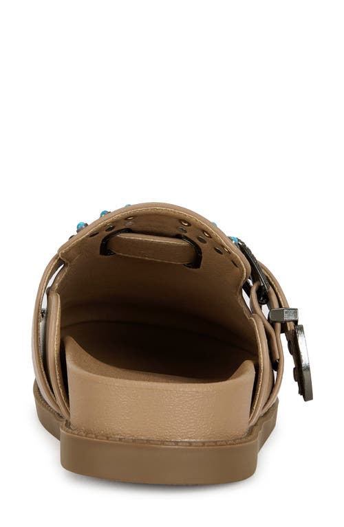 Azalea Wang Flair Studded Clog In Brown