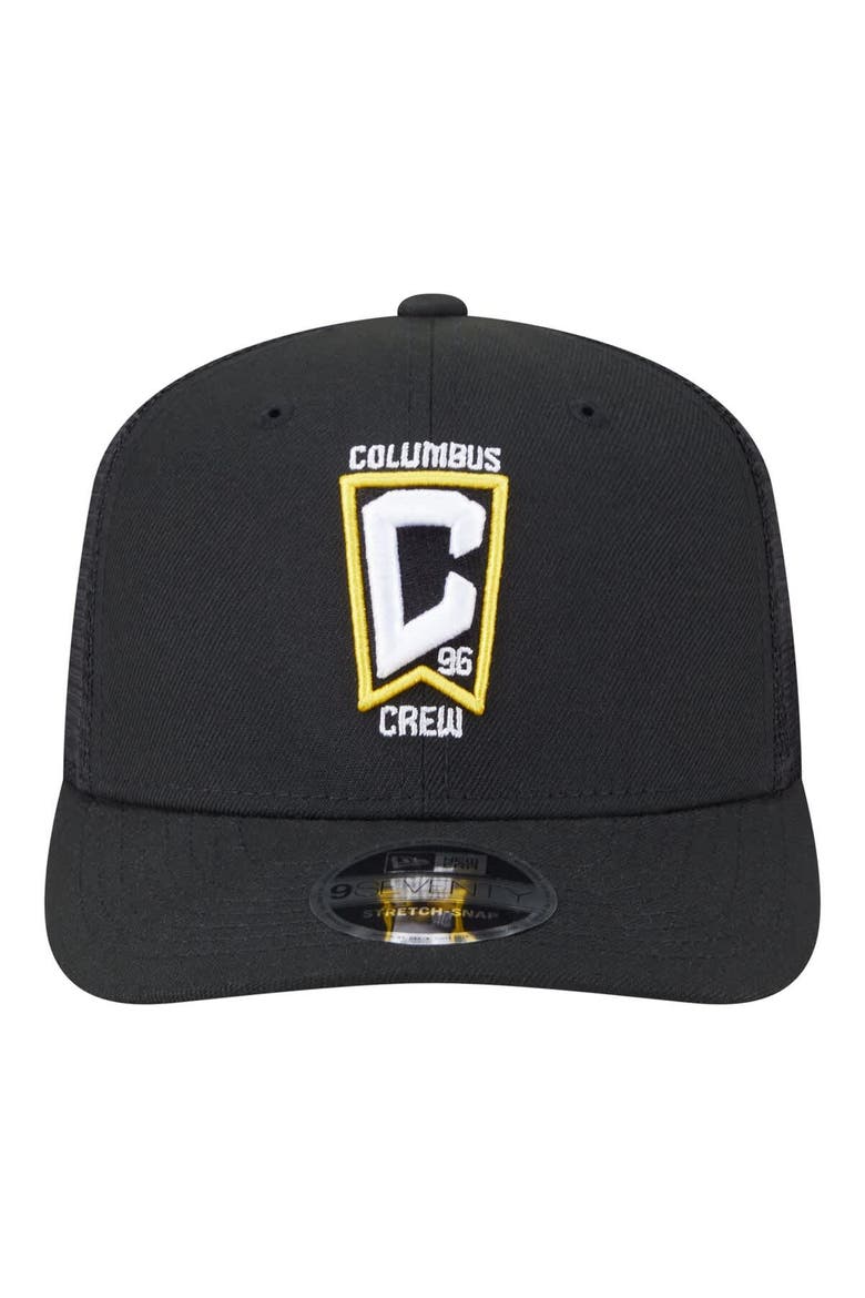 Men's New Era  Black Columbus Crew Jersey Hook 9SEVENTY Adjustable Hat, Alternate, color, Black