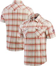 Darius Rucker Collection by Fanatics Men's Darius Rucker Collection by Fanatics Red Cincinnati Reds Plaid Full-Snap Shirt
