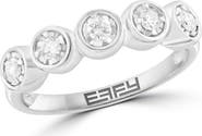 EFFY Sterling Silver Diamond Five-Stone Ring