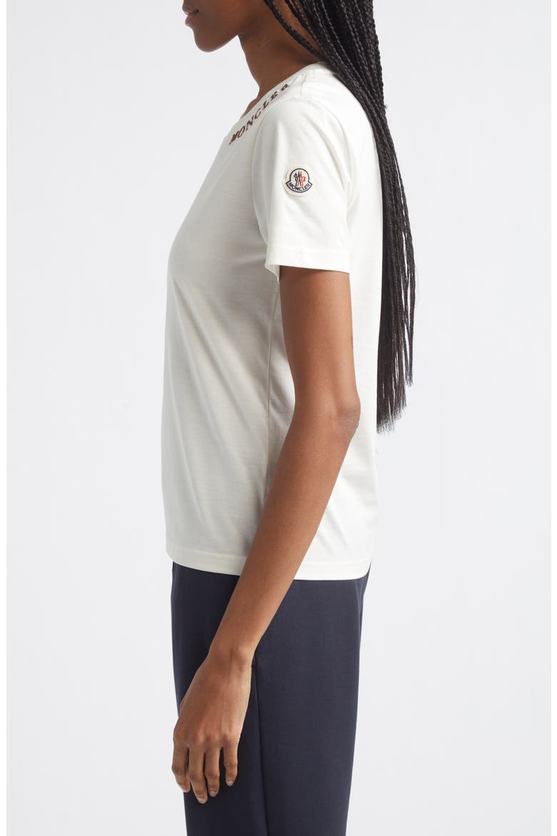 Logo Embroidered Cotton T-Shirt, Alternate, color, WHITE