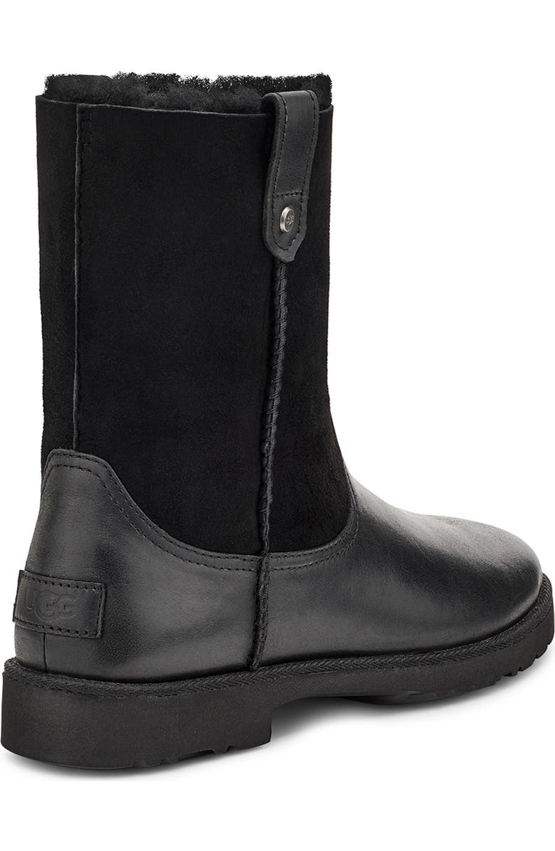 UGG<sup>®</sup> Romely Short Genuine Shearling & Leather Boot, Alternate, color,