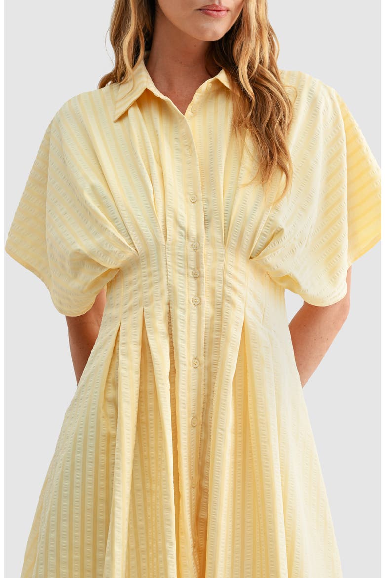 Dolman Sleeve Minidress, Alternate, color, YELLOW STRIPE