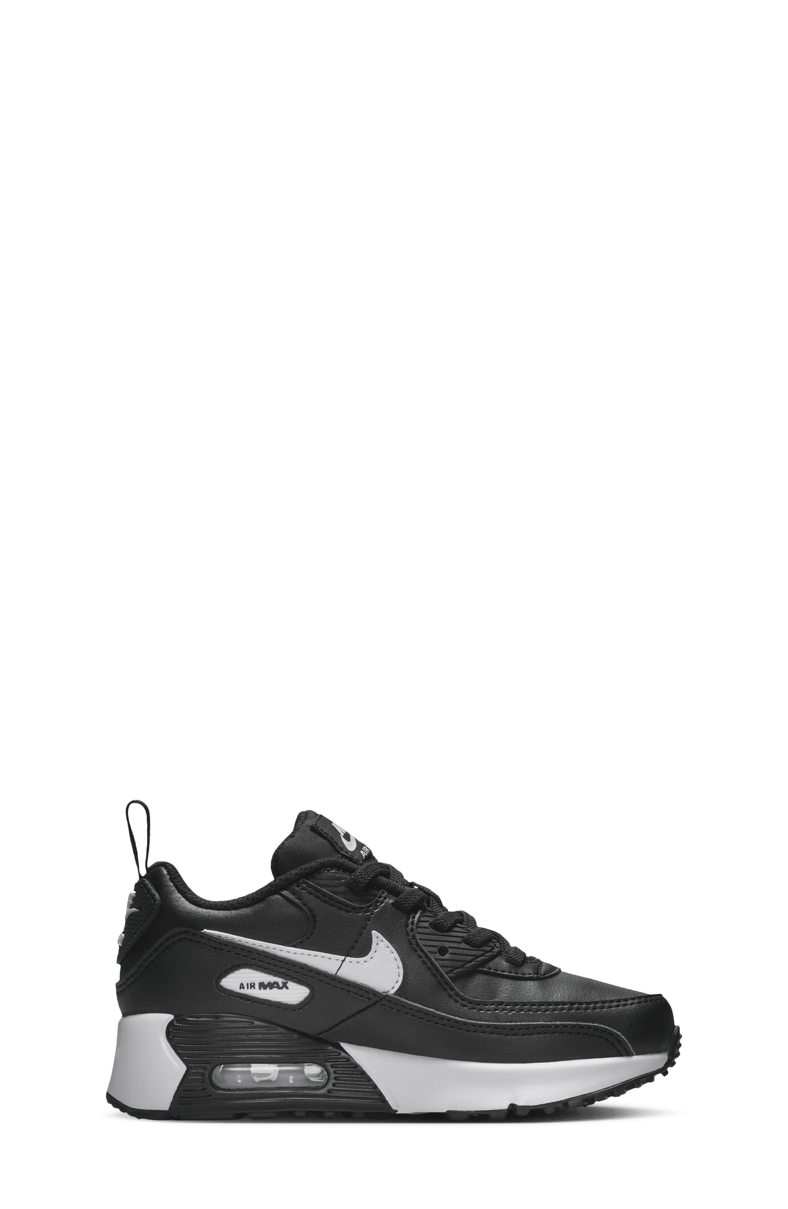 Nike Kids' Air Max 90 Sneaker, Alternate, color, Black/ Black/ White
