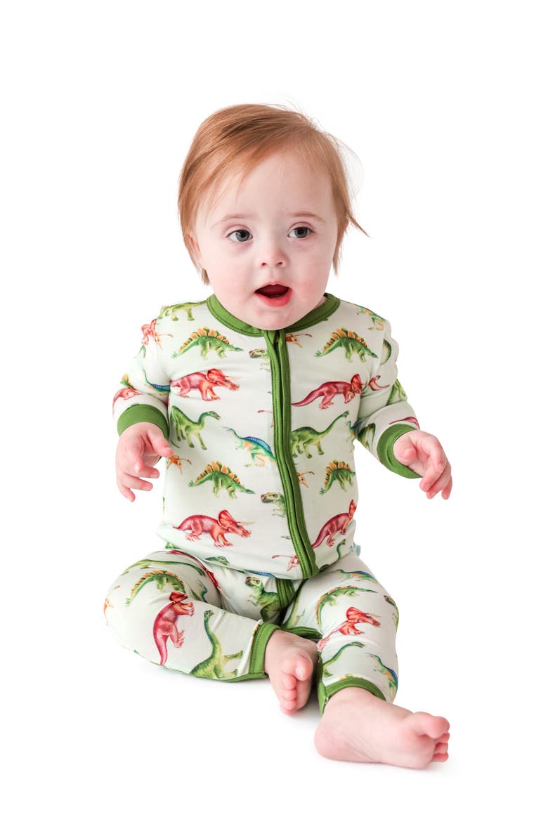Buddy Fitted Convertible Footie Pajamas, Alternate, color, OPEN GREEN