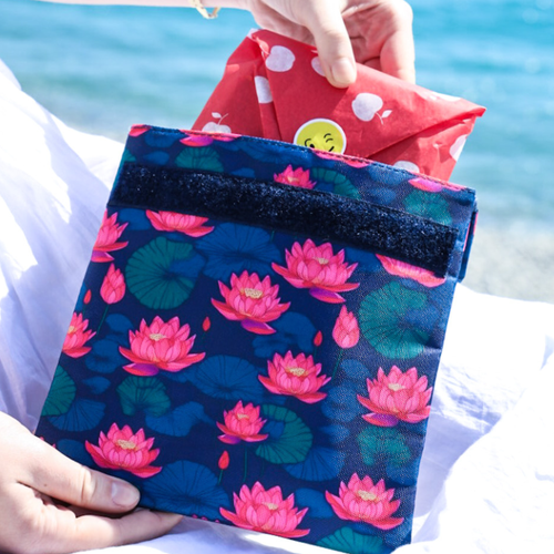 Yumbox Reusable Sandwich Bags Insulated, Washable, Eco-friendly Fabric Pouches For Snacks, Wraps & L