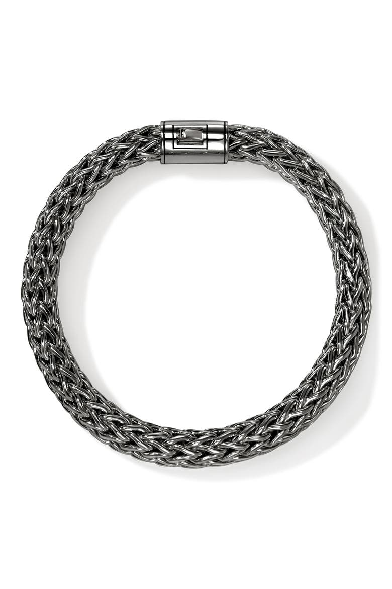 Icon Bracelet, 10.5mm, Alternate, color, DARKENED SILVER
