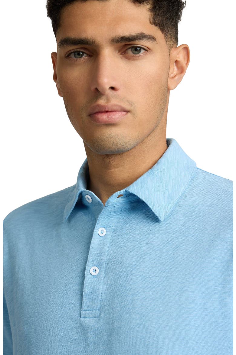 Heavyweight Slub Polo, Alternate, color, SEAPORT