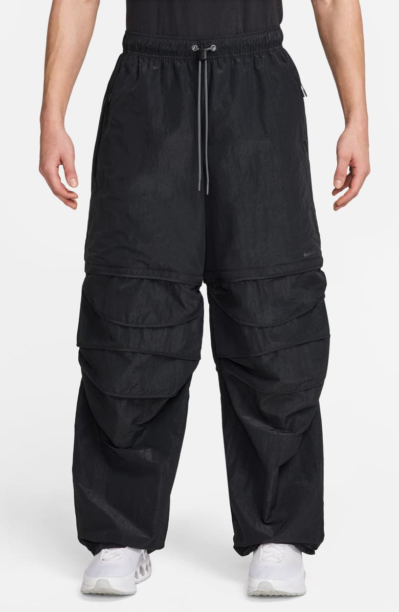 Nike Tech Woven Convertible Oversized Pants, Main, color, Black/ Anthracite/ Black