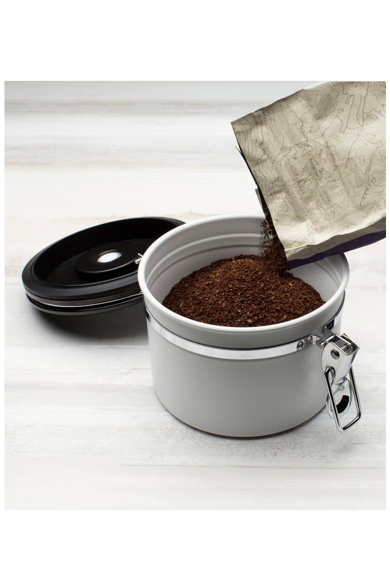 Small Coffee & Tea Canister, Alternate, color, BLACK