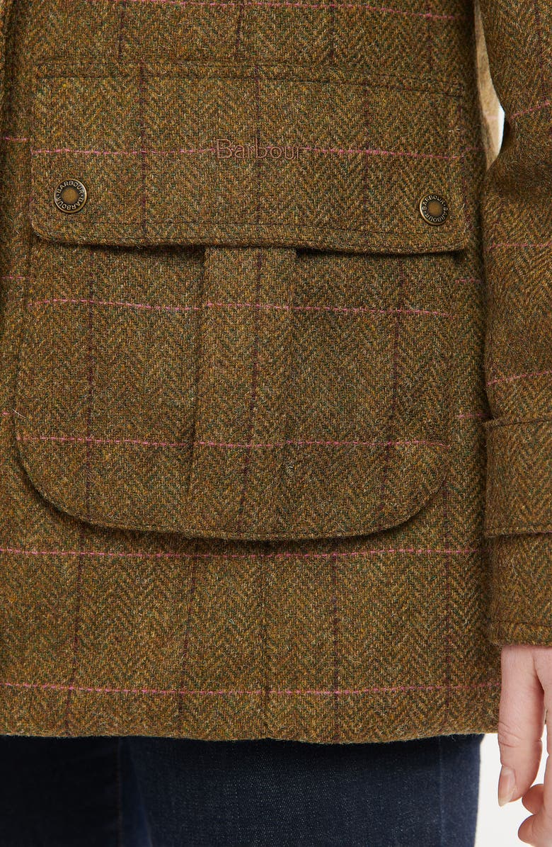 Barbour Fairfield Herringbone Wool Coat, Alternate, color, 