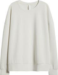 Zella Ultrasoft Boxy Knit Crew Sweatshirt