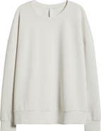 Zella Ultrasoft Boxy Knit Crew Sweatshirt