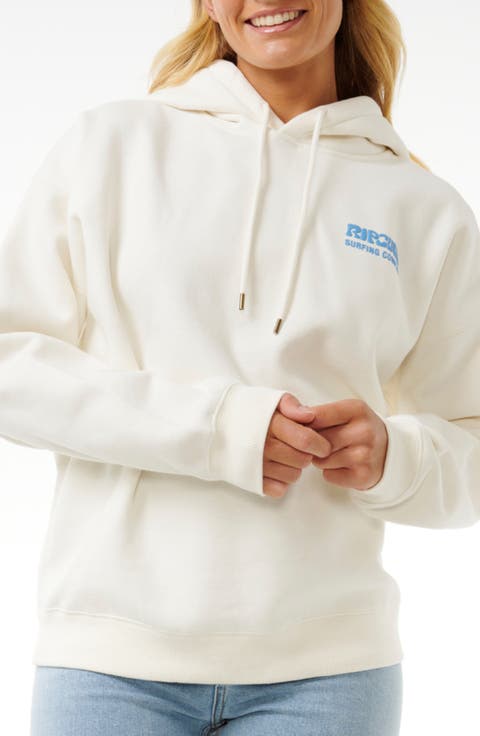 Surf Puff Print Graphic Hoodie