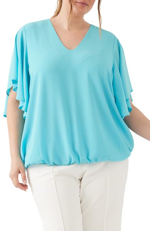 Flutter Sleeve Top (Plus)
