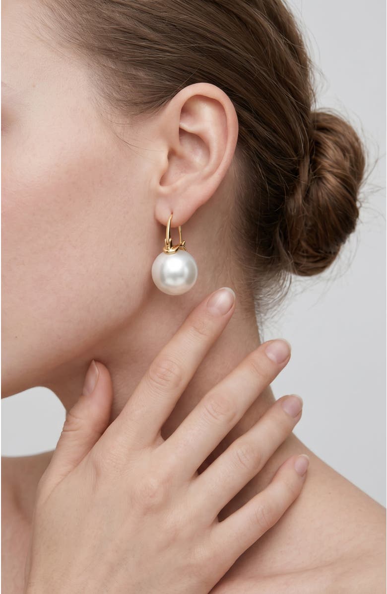 RETRO CHIC Retro Pearl Earrings, Alternate, color, White