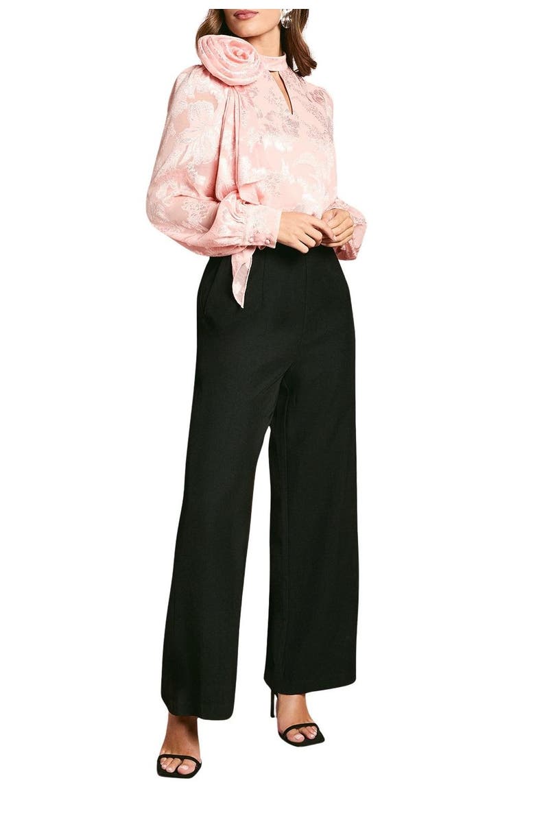 Coast Satin Jacquard Corsage 2 In 1 Jumpsuit, Alternate, color, Blush