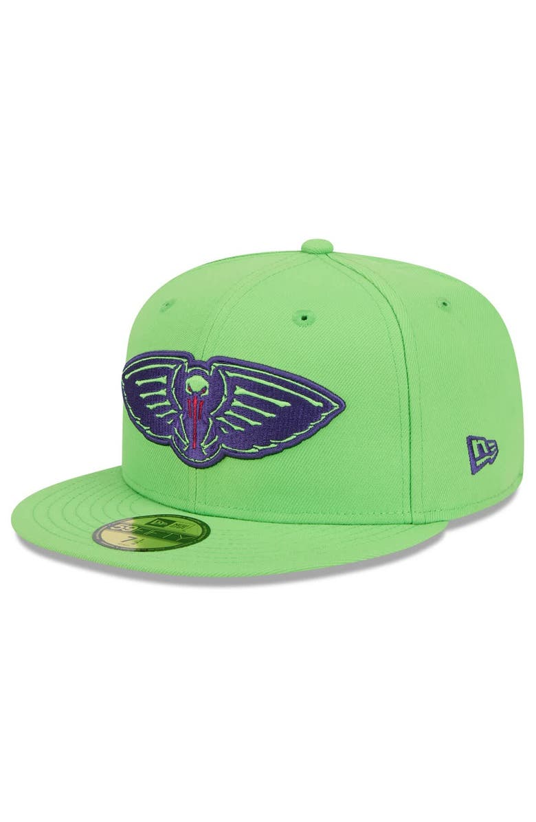 New Era Men's New Era  Green New Orleans Pelicans 2024/25 City Edition Alternate 59FIFTY Fitted Hat, Alternate, color, 