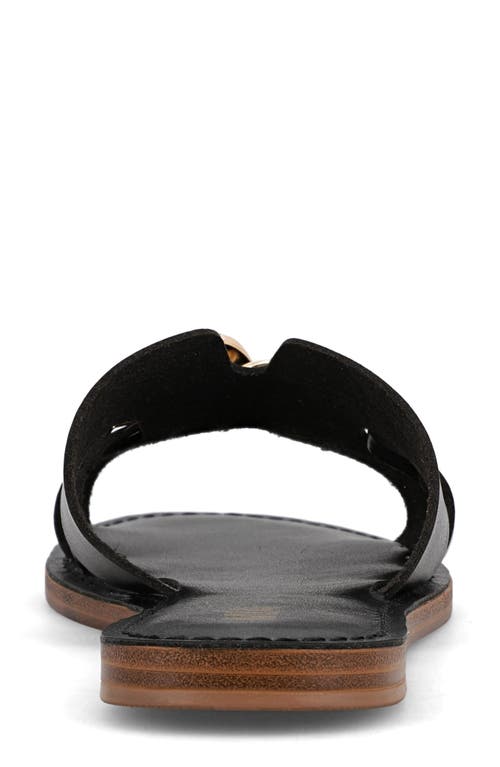 Mia Venetia Slide Sandal In Black