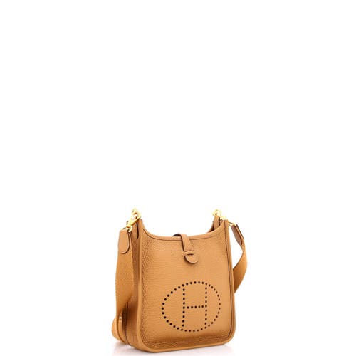 Pre-owned Hermes  Hermes Evelyne Bag Gen Iii Clemence Tpm In Brown