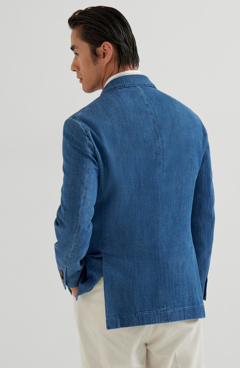 Brunello Cucinelli Denim blazer, Alternate, color, Medium Denim