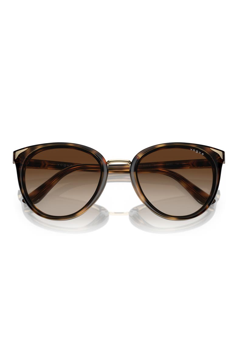 VO5230S 54mm Gradient Butterfly Sunglasses, Alternate, color, DARK HAVANA / BROWN GRADIENT