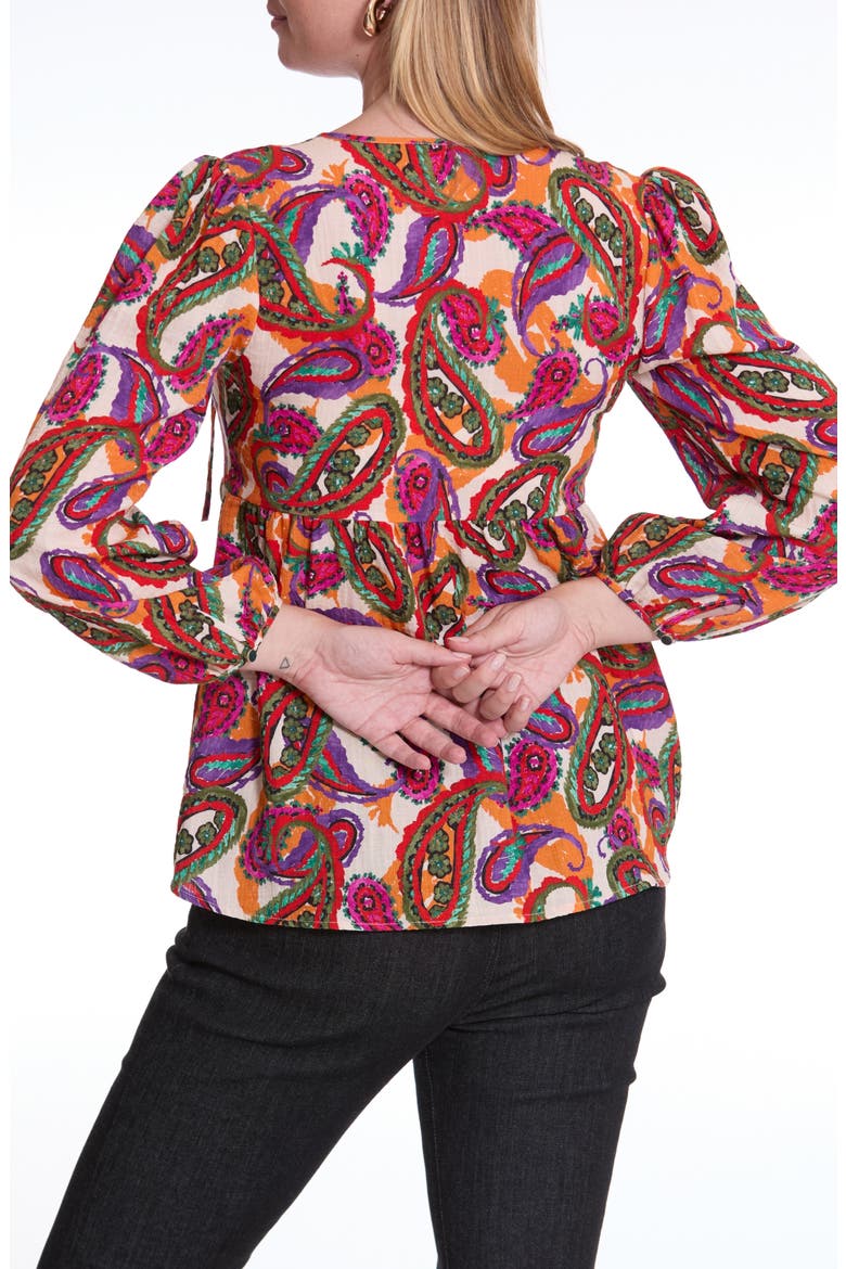 Latina Long Sleeve Maternity/Nursing Top, Alternate, color, PAISLEY MULTI