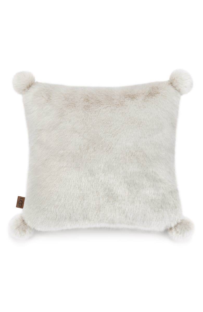 UGG<sup>®</sup> Shay Square Faux Fur Accent Pillow, Main, color, 