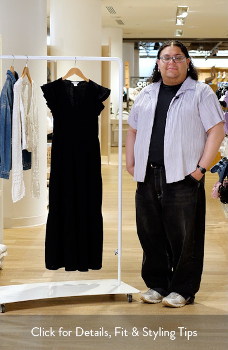 V-Neck Ruffle Maxi Dress, sales video thumbnail