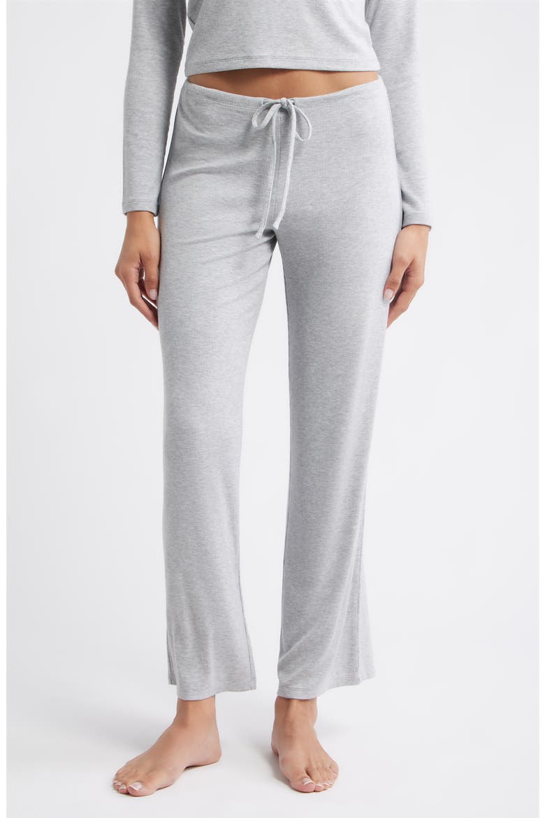 Daydream Rib Lounge Pants, Main, color, GREY HEATHER
