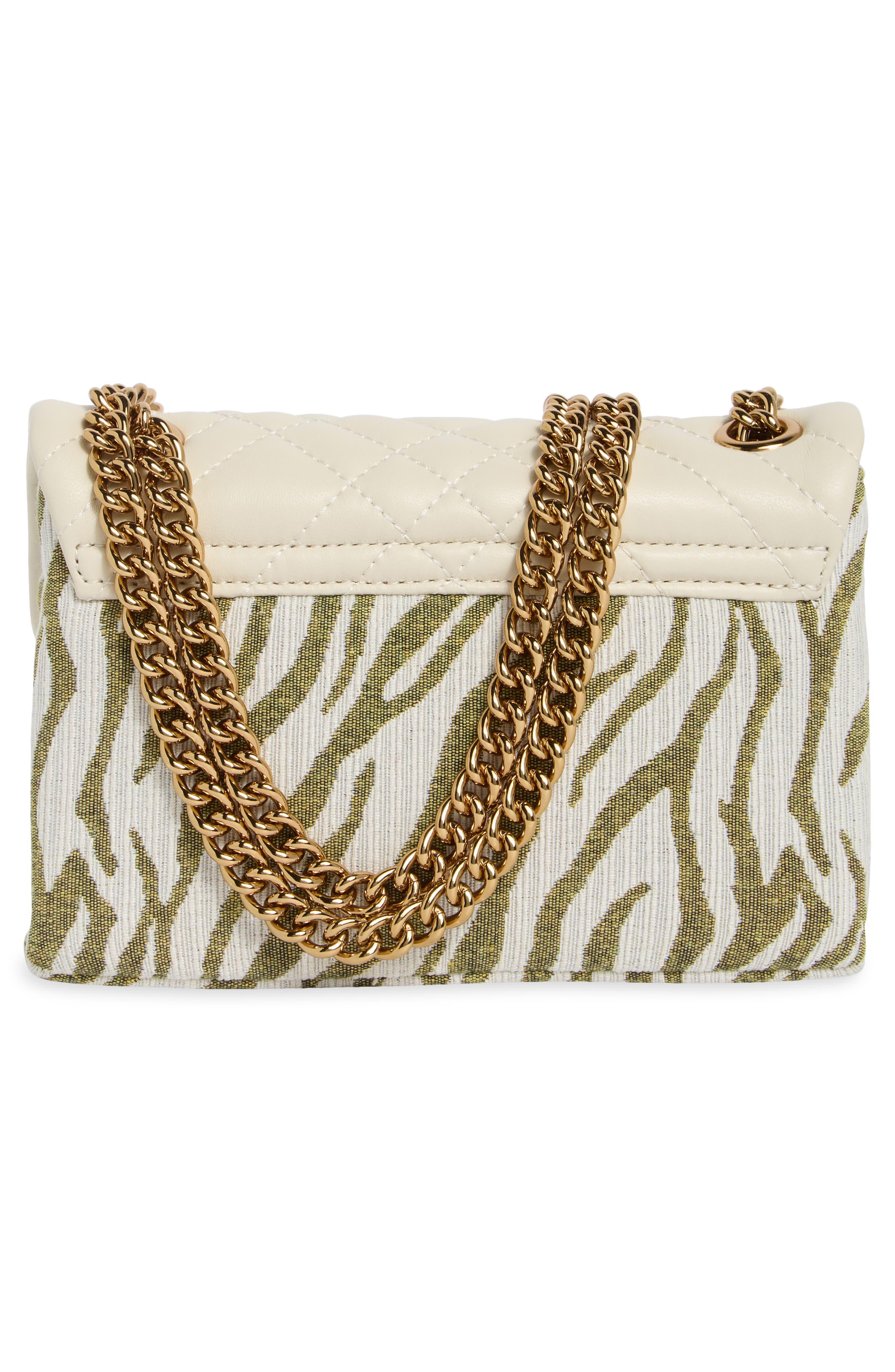 Kurt Geiger London Mini Brixton Mixed Media Crossbody Bag, Alternate, color, Open Green