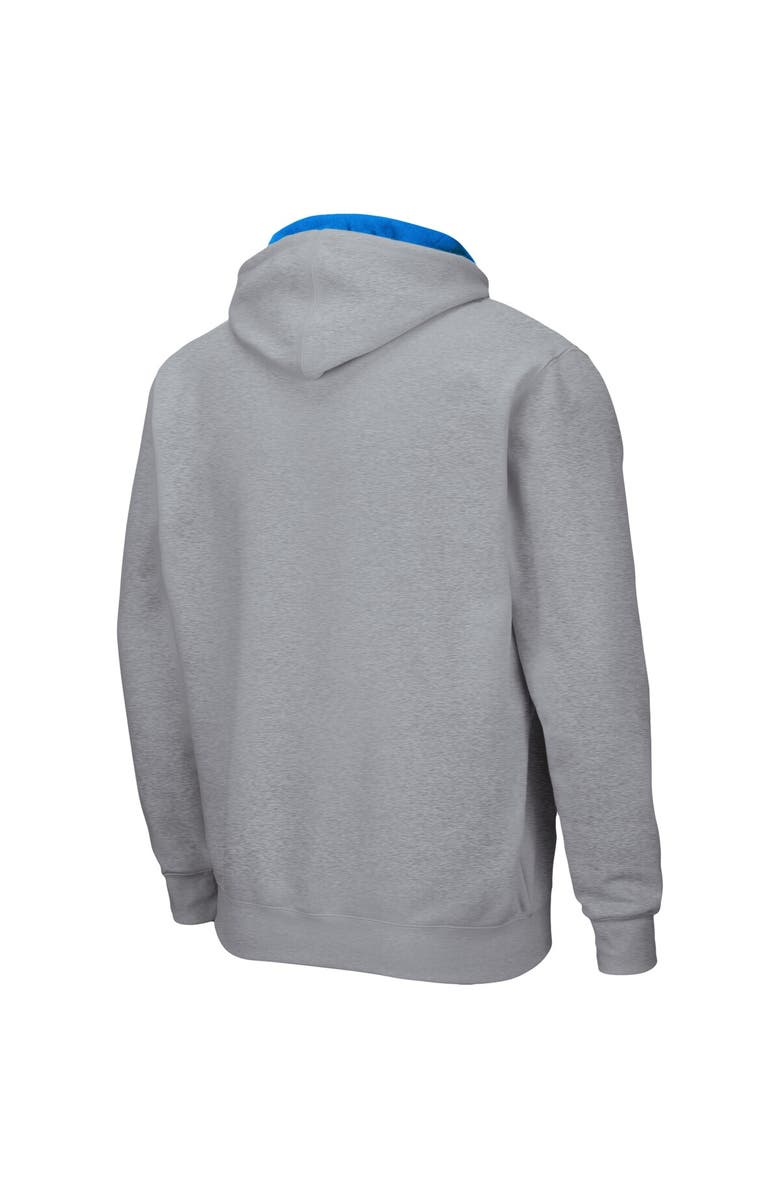 COLOSSEUM Men's Colosseum Heathered Gray UCLA Bruins Arch & Logo 3.0 Full-Zip Hoodie, Alternate, color, Heather Gray