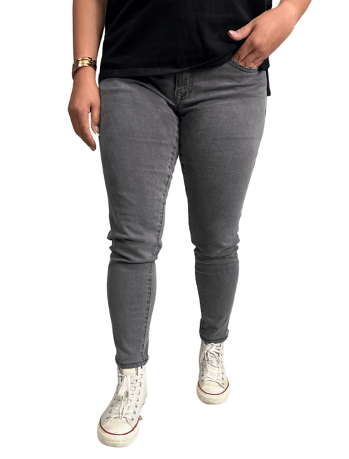 Dapper Boi Slim Grey Jeans In Grey