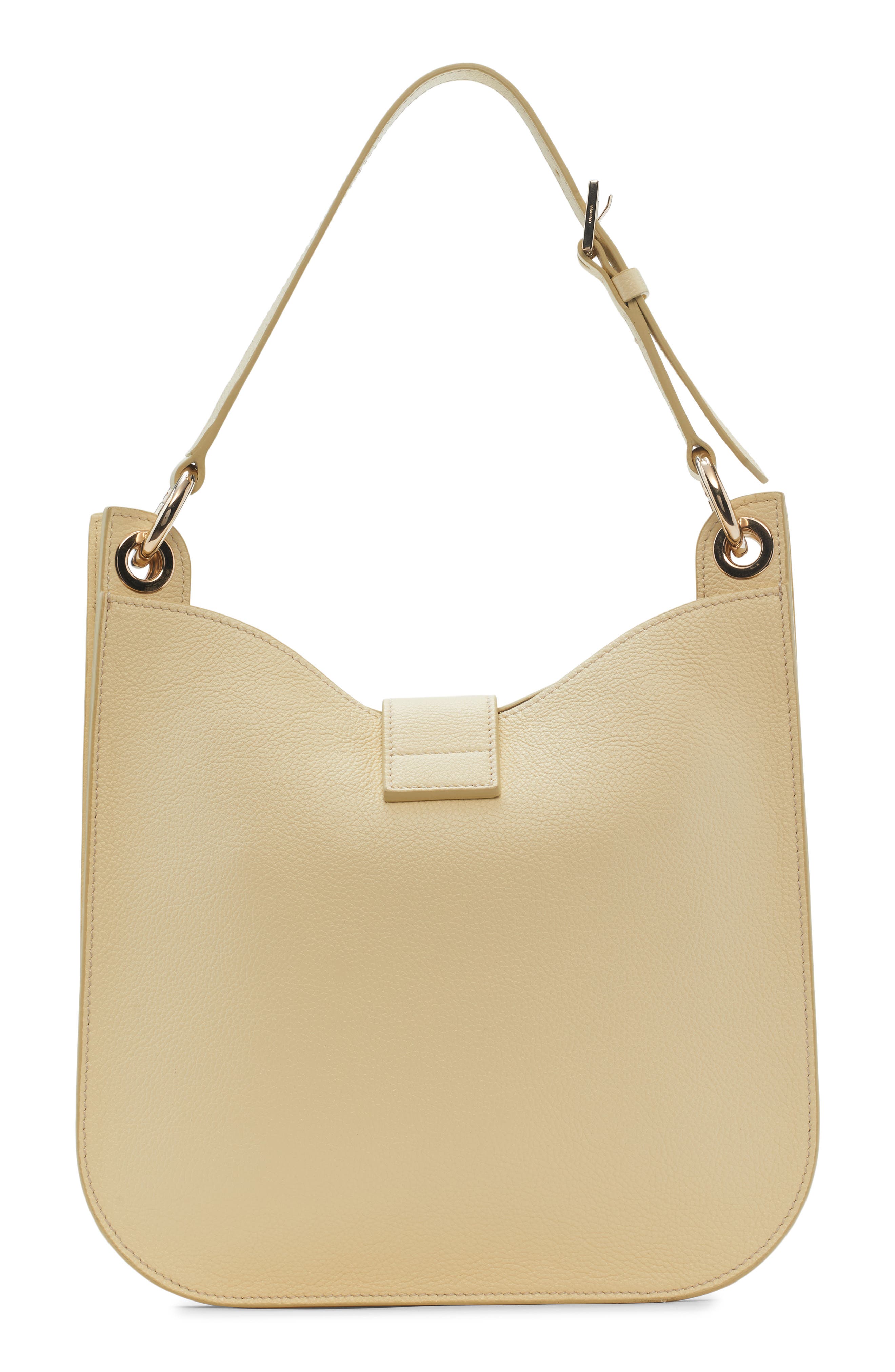 TOM FORD Small Tara Leather Top Handle Bag, Alternate, color, Double Cream