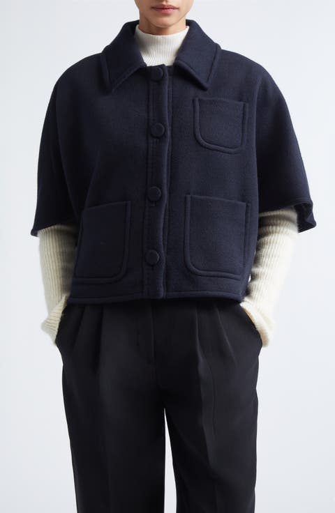 Agile Alpaca, Wool & Silk Double Face Cape