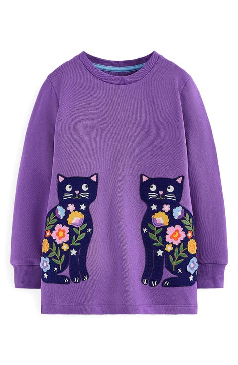 Kids' Long Sleeve Appliqué Tunic (Toddler, Little Kid & Big Kid)