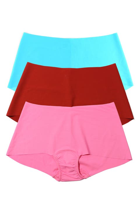 ◆GLOWNY◆ ALLURE LACE BOYSHORTS PINK BOUQUET GY25LWPT007PK INC Women's Lace Boyshort (XXL, Lotus Pink ) at Amazon