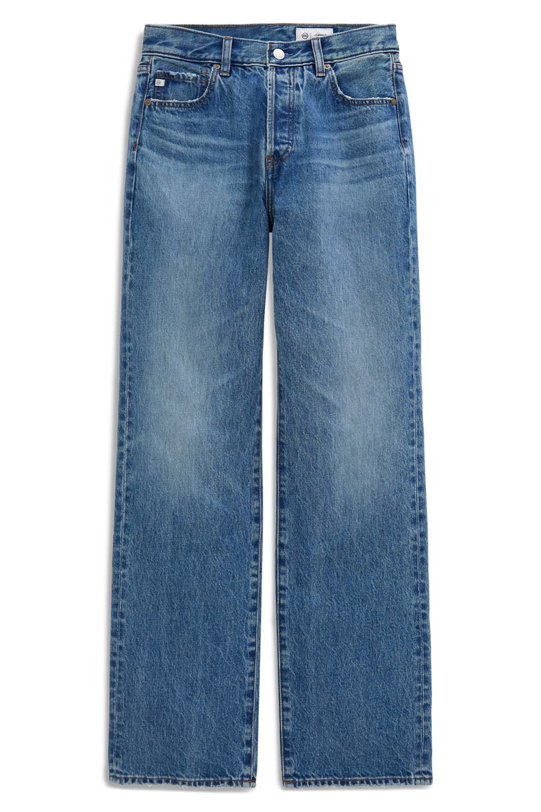 Sydney High Waist Relaxed Straight Leg Jeans, Alternate, color, CANDID