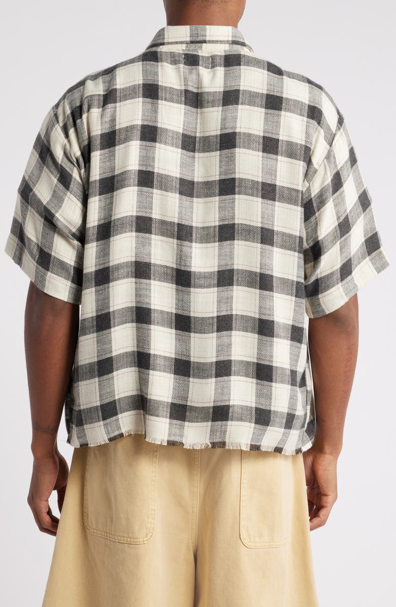 Elwood Riker Plaid Short Sleeve Button-Up Shirt, Alternate, color, Rikers Plaid