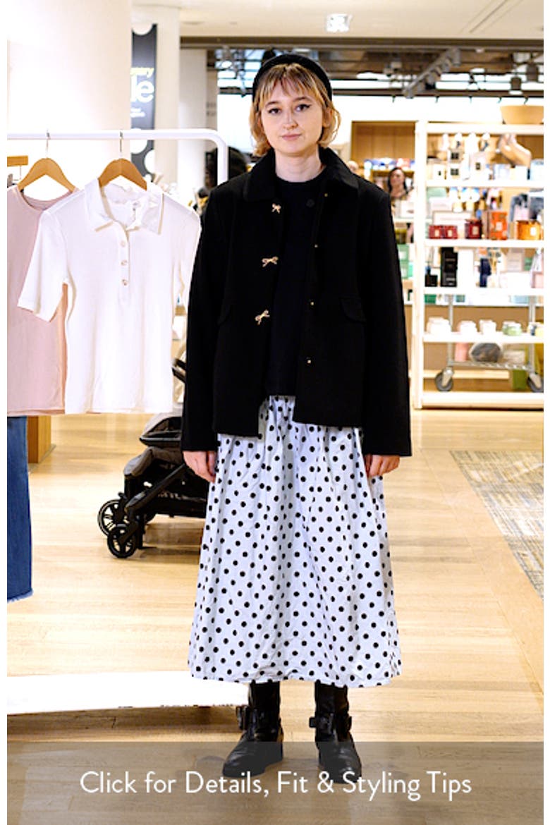 Bow Button Swing Jacket video
