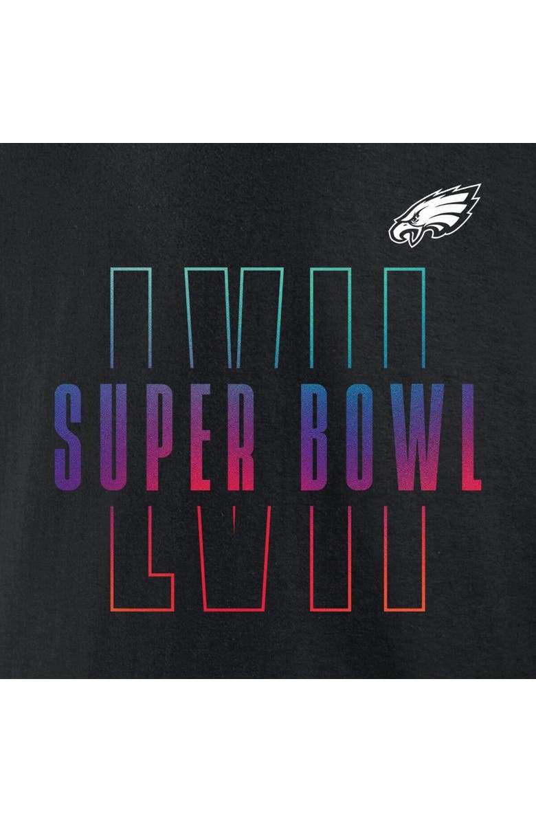 FANATICS Men's Fanatics Branded Black Philadelphia Eagles Super Bowl LVII Open Sky Big & Tall T-Shirt, Alternate, color, 