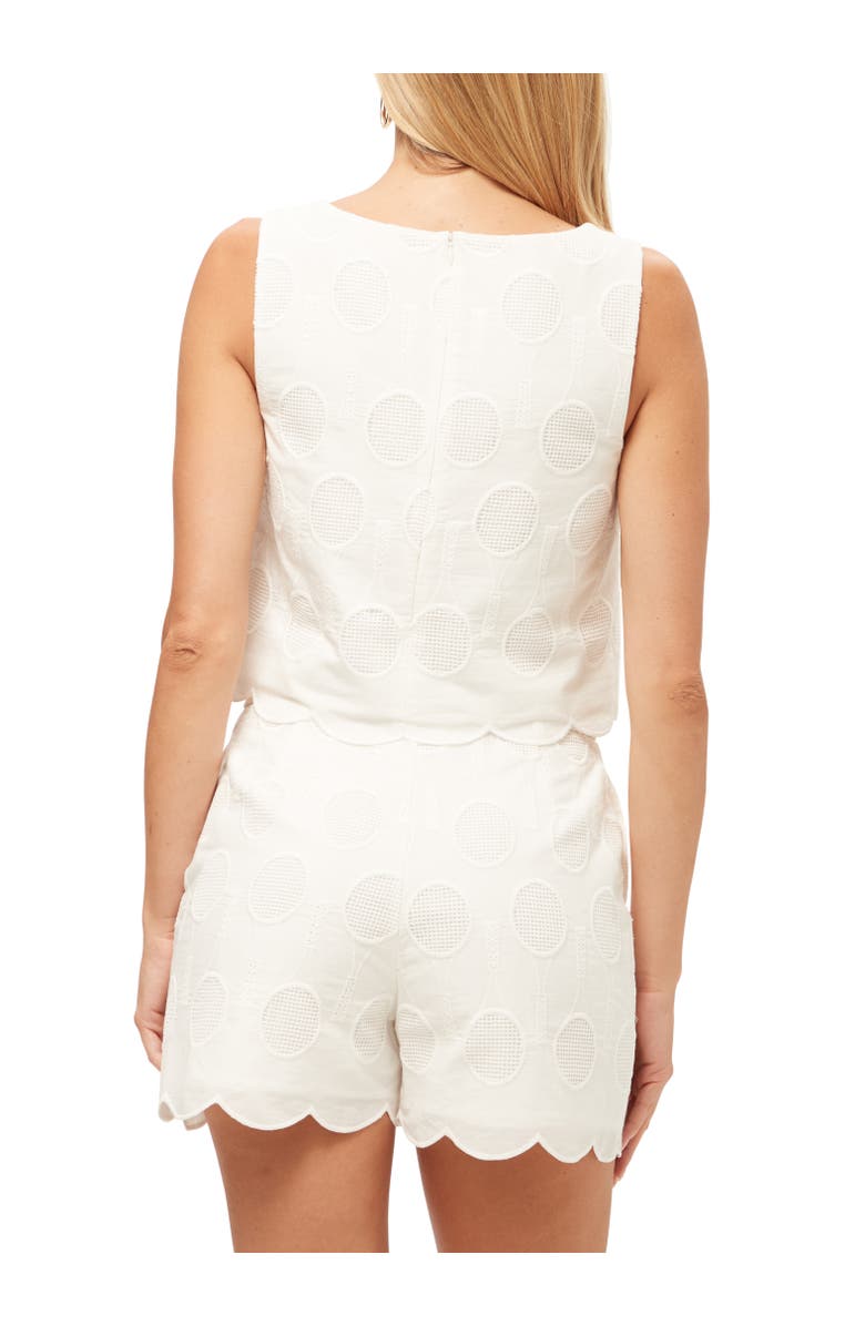 Trina Turk Tennis Racquet Eylet Split Top, Alternate, color,