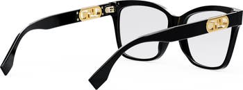 Maxi Fendi O'Lock 55mm Square Glasses